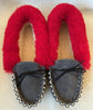 Ladies Moccasin with wool Lining and Sheepskin Collar | Rosie