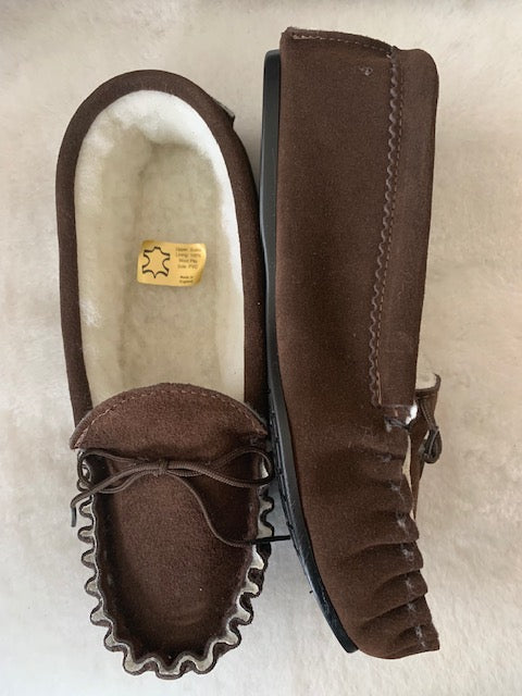 Moccasin with Wool Lining & Hard Sole | Tyler