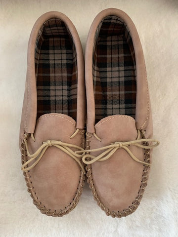 Ladies Suede Soft Sole Moccasin | Anne