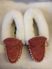 Luxury Sheepskin Lined Moccasin with Sheepskin Collar and Hard Sole | Florrie
